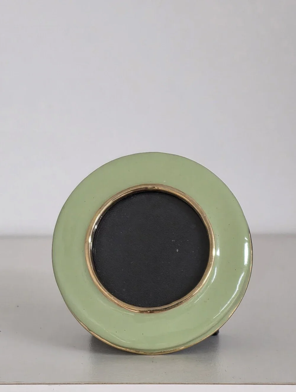 Kenneth Jay Lane Apple Green Enamel Mini Frame